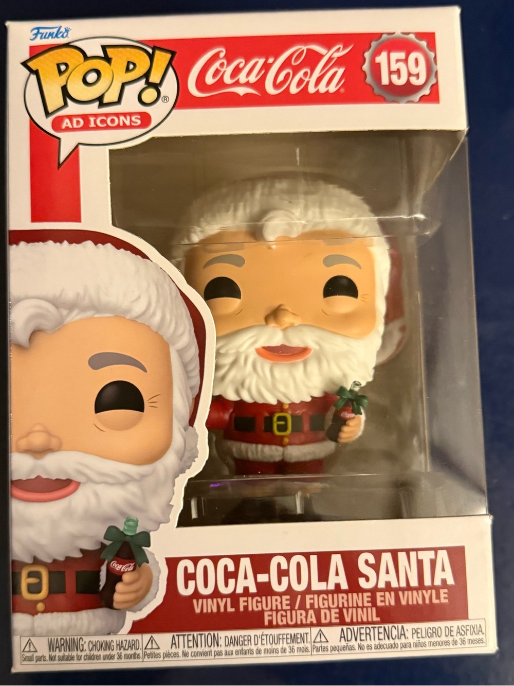 Funko Pop! Coca-Cola Santa Vinyl Figure - Red, White, Black